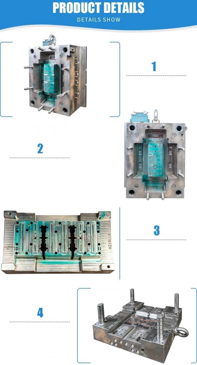 Precision Machines EDM Cutting Multi Cavity Plastic Mold Plastic Two Cavity Mould 500K Shots 5