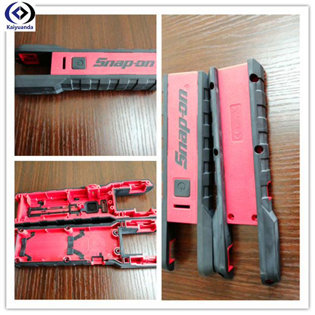 Two Color PA66 High Volume Short Run Overmold Injection Molding Plastic Injecion Molded Parts 3